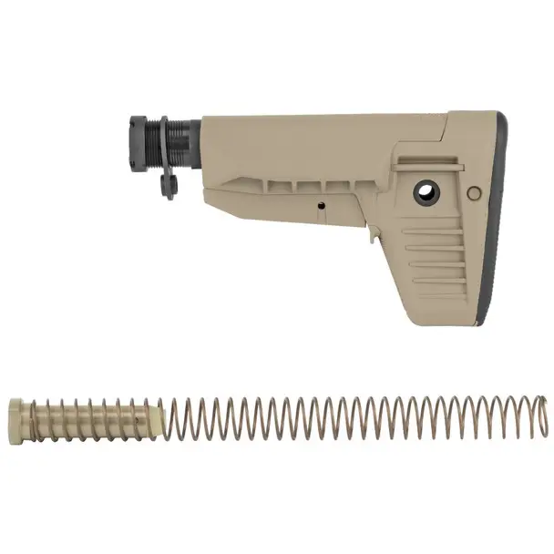 Bravo Company BCMGUNFIGHTER Mod 1 Stock Kit, Storage, SOPMOD (Widebody), Receiver Extension, Quick Detach End Plate, Lock Nut, Action Spring, Carbine Buffer, Flat Dark Earth BCM-GFSK-MOD1-SPMD-FDE Last Chance