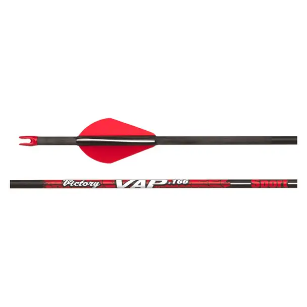 VICTORY ARCHERY VAP Sport 9.8 GPI 6-Pack Fletched Arrow Shaft (VAPS-250FQ-6) New Release