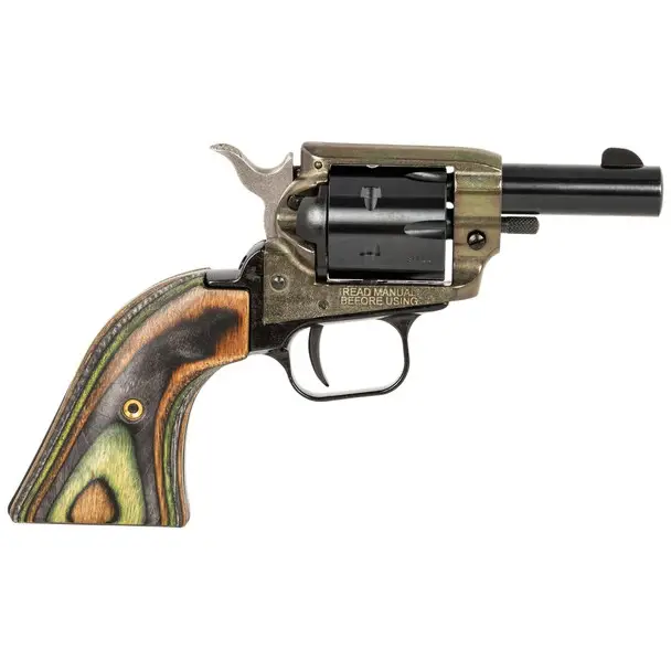 Clearance HERITAGE MANUFACTURING Barkeep .22 LR 2.68in 6rd Laminated Camo Green Grip Revolver (BK22CH2)