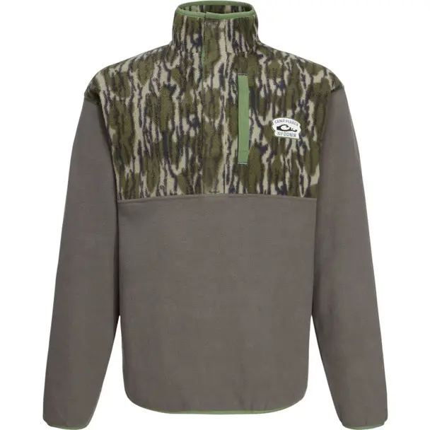 Super Sale DRAKE Men's Camp Fleece Limited Edition Snap Spoonie Pullover (DW0038-SPN)