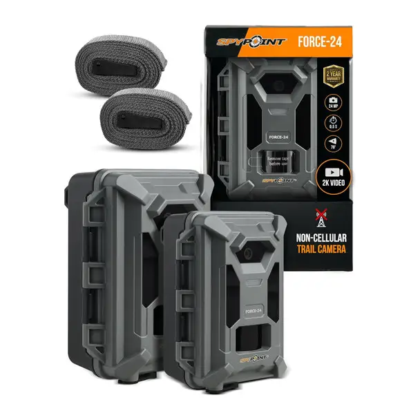 Certified SPYPOINT Force-24 Twin Pack Non-Cellular Trail Camera (FORCE-24-TWIN)