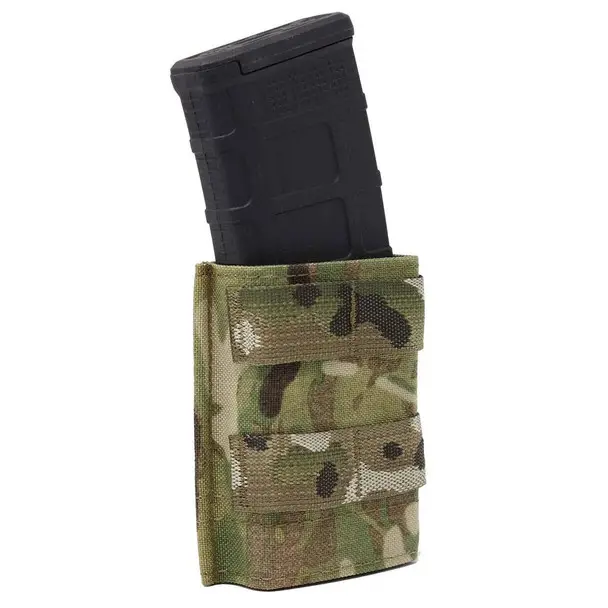 Final Sale ESSTAC Single 5.56 Multicam Midlength KYWI Pouch w/ Webbing (556.S.M-2xFLM-MLC)