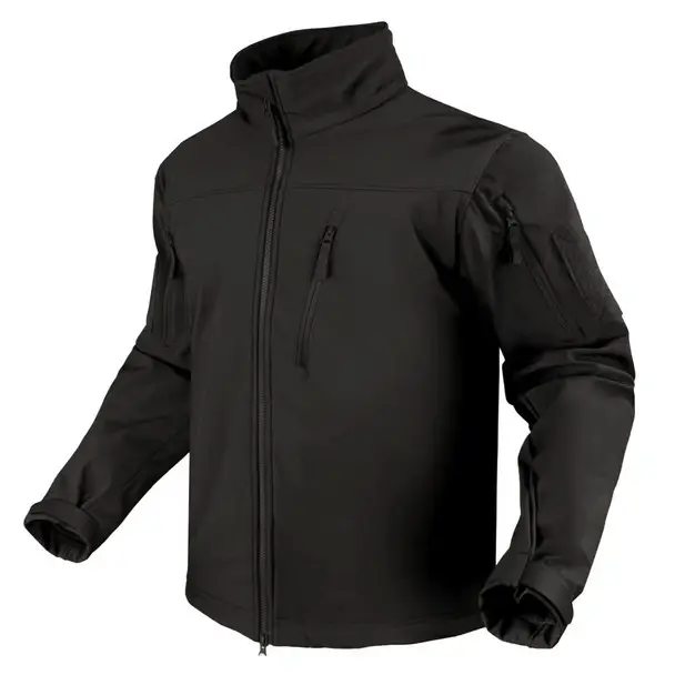 Professional Grade CONDOR OUTDOOR Men's Phantom Black Softshell Jacket (606-002)