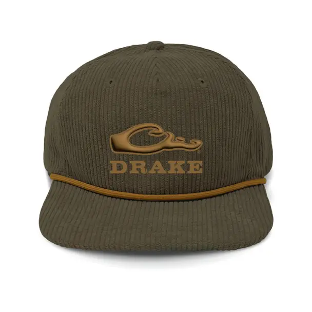 Buy Direct DRAKE Men's Drake X Lost Hat Goat Rope Corduroy Mud Brown Cap (DW0196-MDB)
