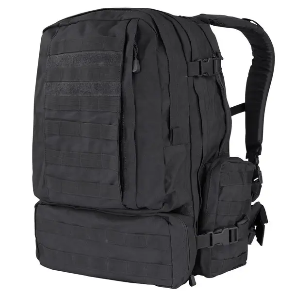 CONDOR OUTDOOR 3 Day Assault Black Backpack (125-002) Cheap