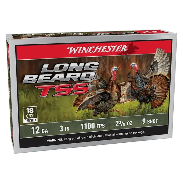 Fresh Stock WINCHESTER AMMO 12Ga 2-3/8oz 3in #9 Long Beard 5rd TSS Shotshells (LBTSS1239)