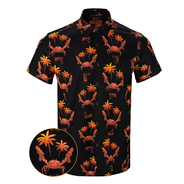 RETRO RIFLE The Crab Button Down Shirt, Medium (THECRAB-M) Express Delivery