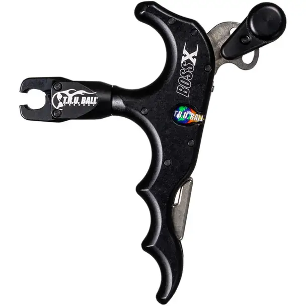 Factory Price T.R.U. BALL ARCHERY Boss X 4-Finger Black Release Aid (TBX4-BK)