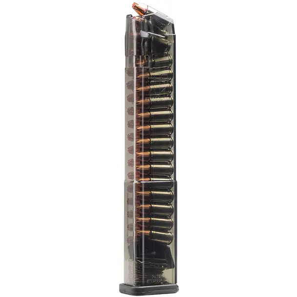 ELITE TACTICAL SYSTEMS GROUP Carbon Smoke Gen 2 9mm 32rd Magazine Fits Glock 17/18/19/19x/26/34/45/49 (SMK-GLK-18G2) Grab Now