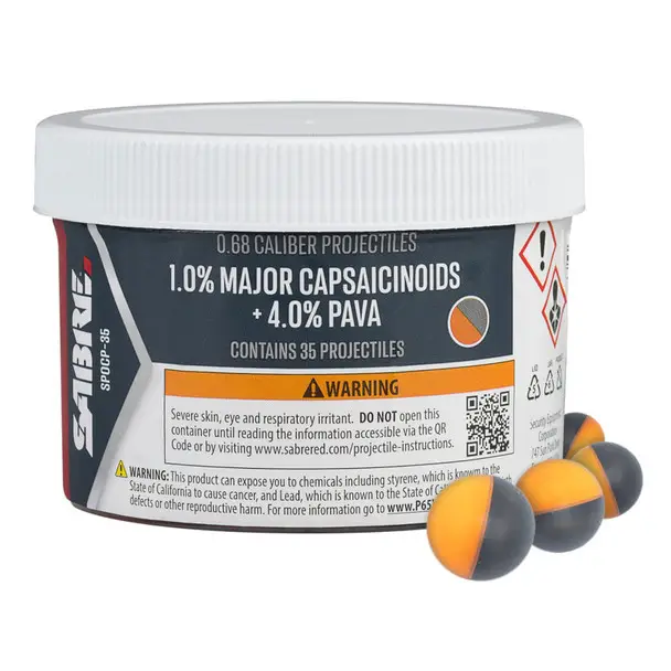 Fan Favorite SABRE Pepper Projectiles, 35 Count Jar (SPOCP-35)