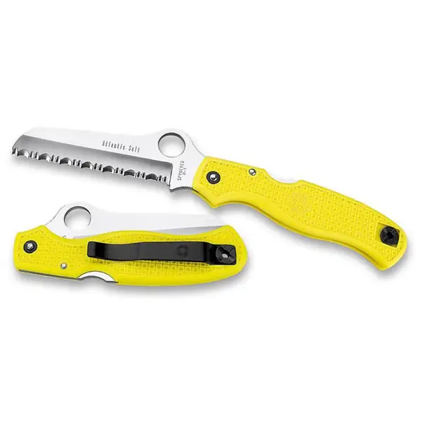SPYDERCO 3.63in Atlantic Salt Folding Knife (C89SYL) Best Seller