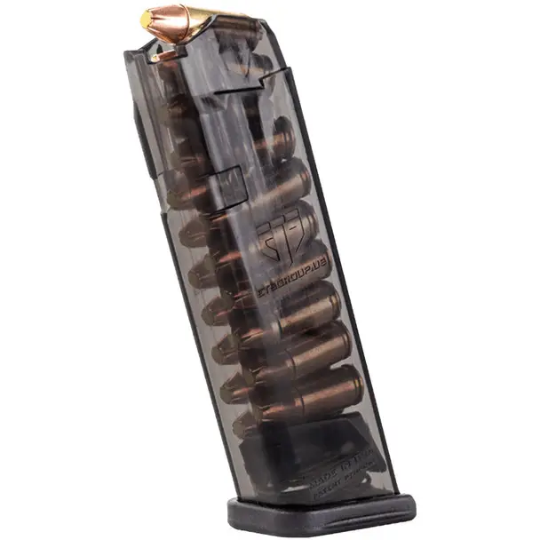 ELITE TACTICAL SYSTEMS GROUP Carbon Smoke 17rd 9mm Mag Fits Glock 17/18/19/19x/26/34/45/49 (SMK-GLK-17) Top Pick