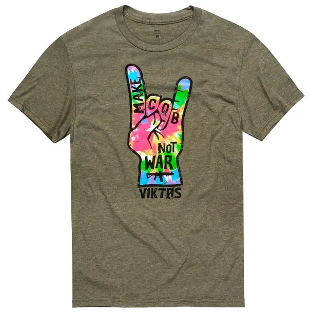 VIKTOS Men's Make CQB Olive Heather Tee (19237) Flash Sale