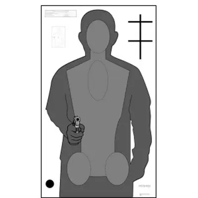 Action Target : Ohio OPOTA Qualification Target (Version 2) - ALL WEATHER RESISTANT TARGET ON HEAVY PAPER Place Order